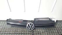 Grila centrala bara fata cu sigla, Vw Golf 6 (5K1)