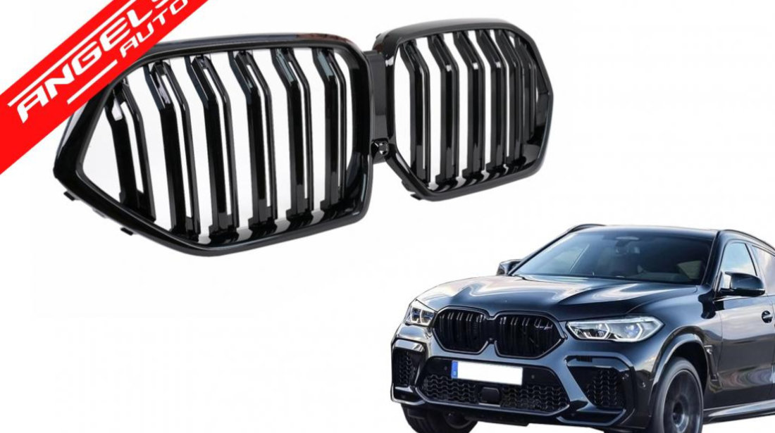 Grila Centrala BMW X6 G06 (2019–) M Design Negru Lucios