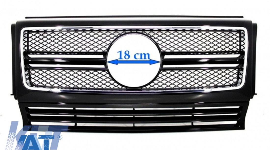 Grila Centrala compatibil cu Mercedes G-Class W463 (1990-2012) G65 Look Negru Lucios Edition