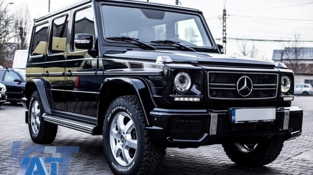 Grila Centrala compatibil cu Mercedes G-Class W463 (1990-2012) G65 Look Negru Lucios Edition