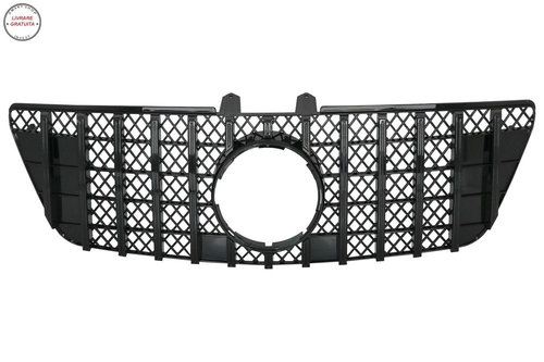 Grila centrala compatibila cu Mercedes ML W164 Facelift (07.2008-2011) Negru GTR P