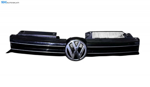 Grila Centrala cu Emblema Sigla de pe Bara Spoiler Fata Volkswagen Golf 6 2008 - 2013 Cod 1K9853651 ...
