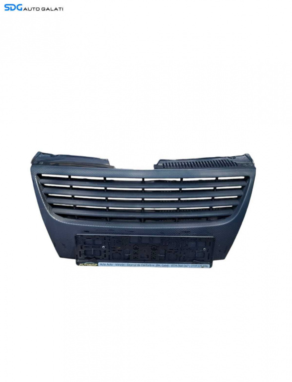 Grila Centrala cu Emblema Sigla de pe Bara Spoiler Fata Sport Volkswagen Passat B6 2005 - 2010 (Reparata) [LC0981]