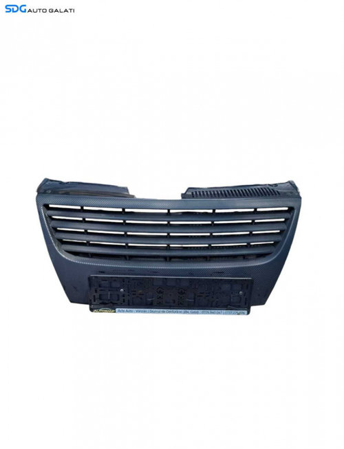 Grila Centrala cu Emblema Sigla de pe Bara Spoiler Fata Sport Volkswagen Passat B6 2005 - 2010 (Repa...