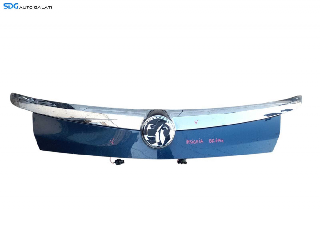 Grila Centrala cu Emblema Sigla de pe Bara Spoiler Fata Opel Insignia A Tourer Break Combi 2008 - 2017 Cod 461088395 13272845 13272846 [N1315]