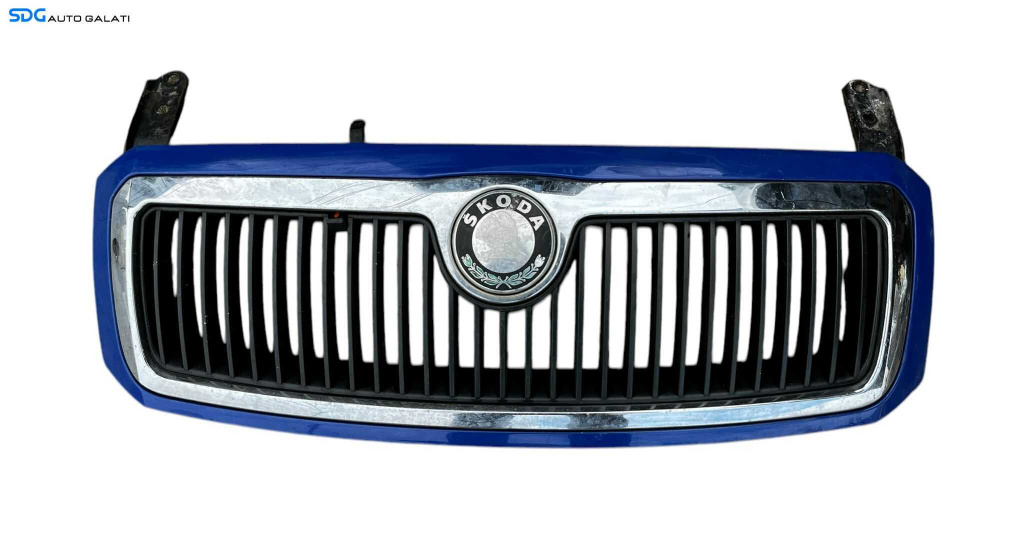 Grila Centrala cu Emblema Sigla de pe Capota Motor Radiator Skoda Fabia 1 2000 - 2007 Cod 6Y0853668 [L5320]