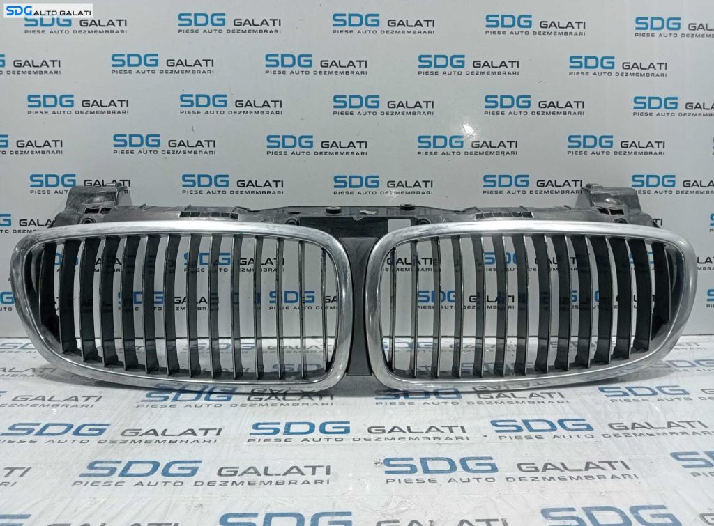 Grila Centrala cu Nara Nari Grile de pe Capota BMW Seria 7 E65 E66 730 Facelift 2005 - 2008 [L4789]