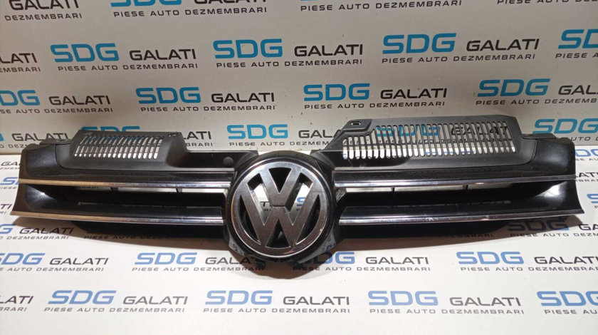 Grila Centrala cu Sigla Emblema de pe Bara Spoiler Fata cu Defect Volkswagen Golf 5 2004 - 2008 Cod 1K0853651K [M3909]