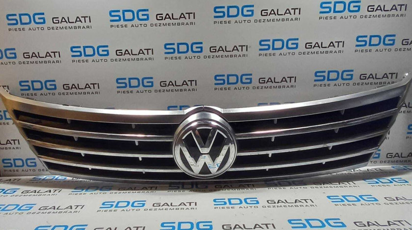Grila Centrala cu Sigla Emblema de pe Bara Spoiler Fata cu Defect Volkswagen CC 2012 - 2017 Cod 3C8853601A [2237]