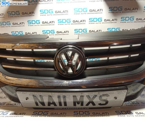 Grila Centrala cu Sigla Emblema Radiator de pe Bara Spoiler Fata Volkswagen Passat CC 2009 - 2012 Co...