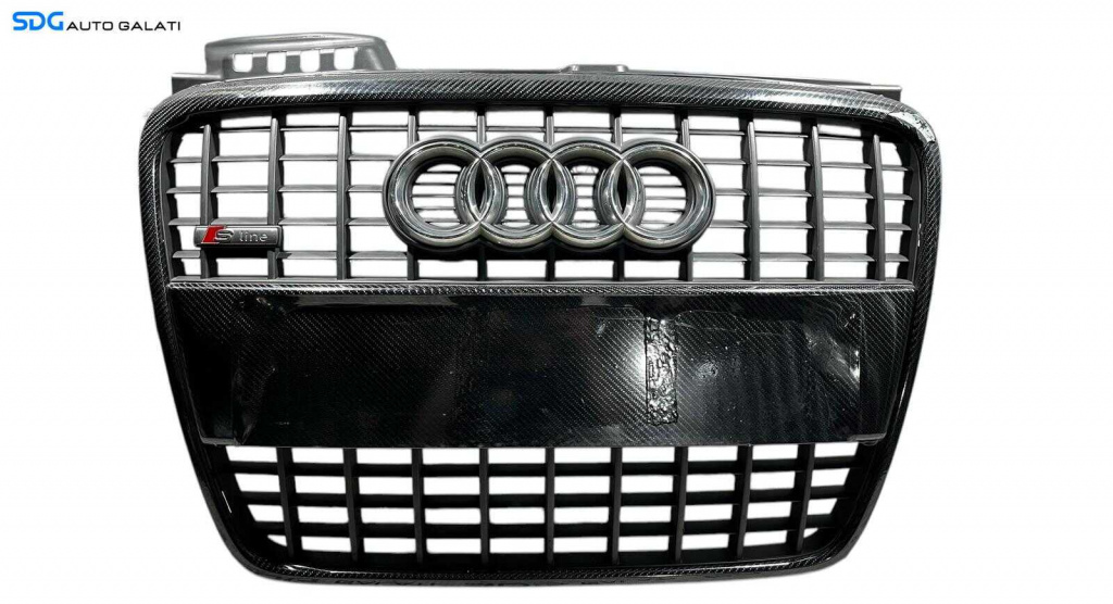 Grila Centrala cu Sigla Emblema S-Line Audi A4 B7 2004 - 2008 Cod 8E0853651M 8E0850651M [LC0387]