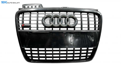 Grila Centrala cu Sigla Emblema S-Line Audi A4 B7 2004 - 2008 Cod 8E0853651M 8E0850651M [LC0387]