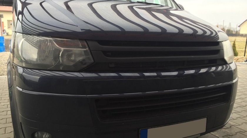 Grila centrala Facelift tuning sport VW T5 Transporter Caravelle Multivan 2010-2015 v2