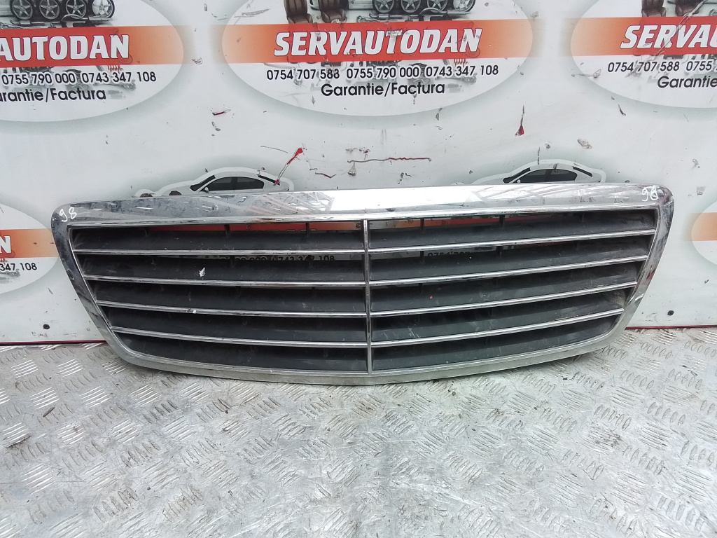 Grila centrala fata Mercedes-Benz S-Class (1998-2005) [W220] 3.0 Motorina 2004, A2208800583 / FACELIFT