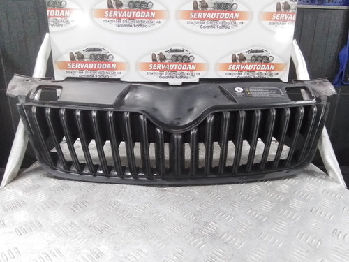 Grila centrala fata Skoda Fabia 2 facelift (2010-2014) 1.6 Motorina 2014, 5J0853668B