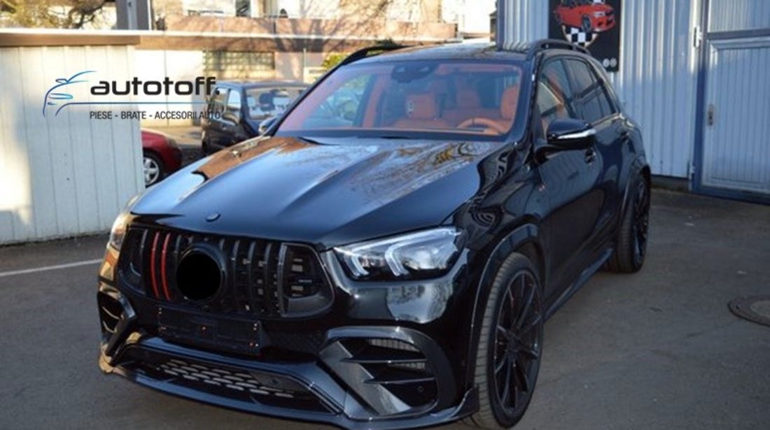 Grila centrala Mercedes GLE W167 C167 (2019+) B-Design Full Black