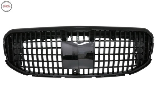 Grila Centrala Mercedes GLS SUV X167 (2019-2023) M Look Negru Lucios