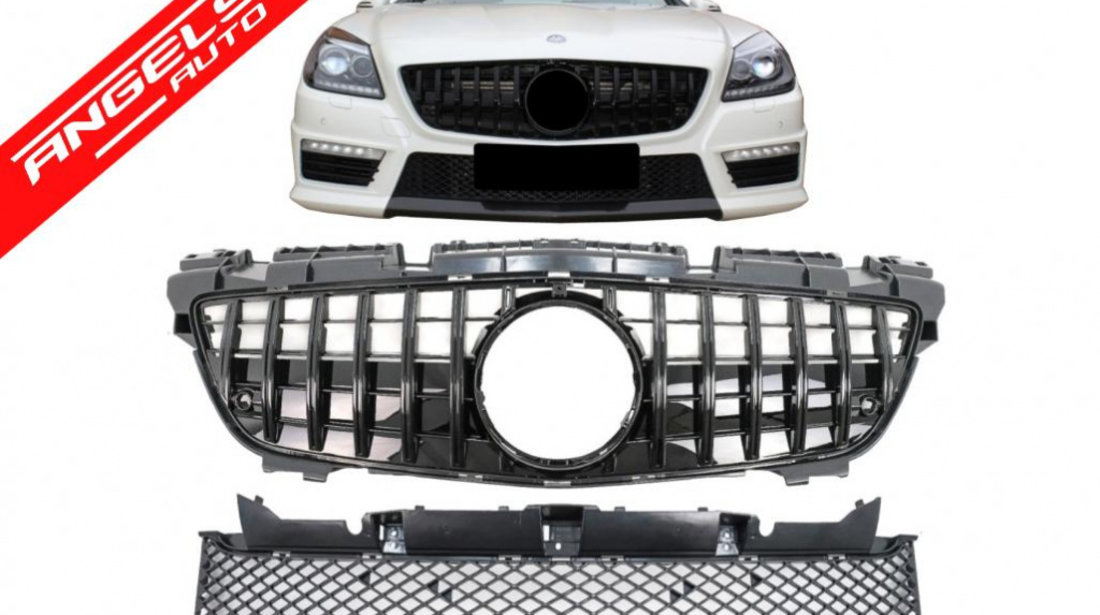 Grila Centrala Mercedes SLK R172 (11-15)GT-R Panamericana Design Negru