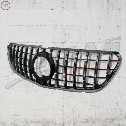 Grila Centrala Mercedes V-Class W447 (2014-03.2019) GT R Panamericana Design Negru- livrare gratuita