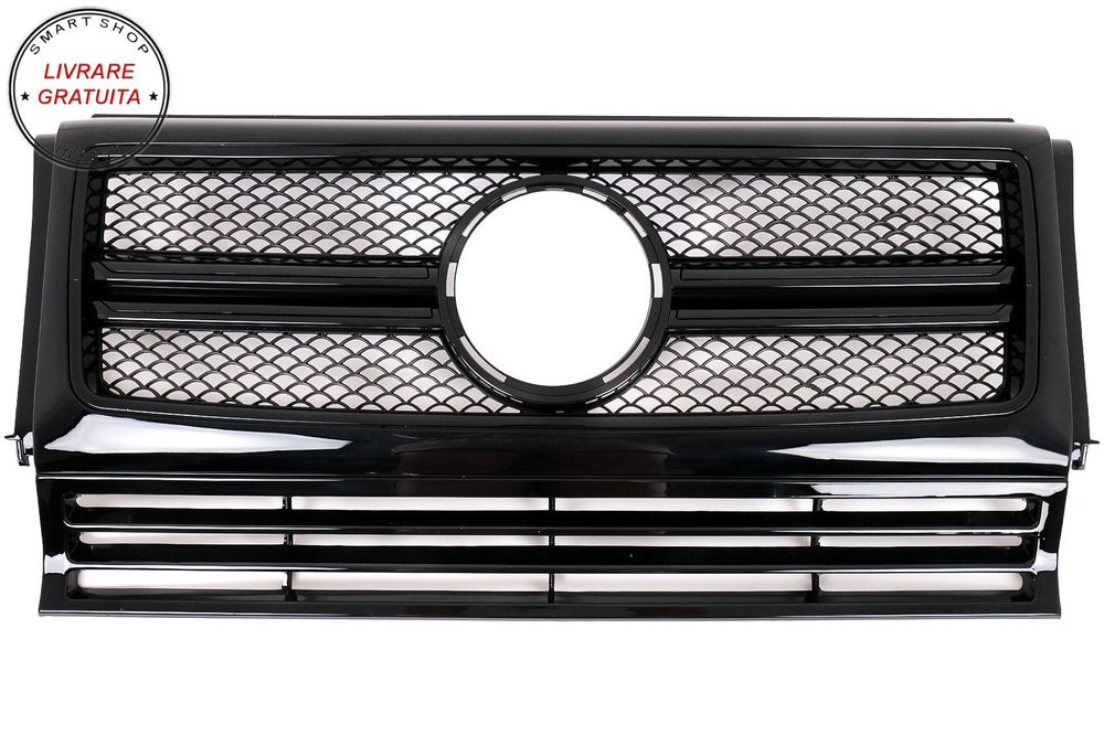Grila Centrala Mercedes W463 G-Class (1990-2012) 2012 G65 G63 Design Negru Lucios- livrare gratuita