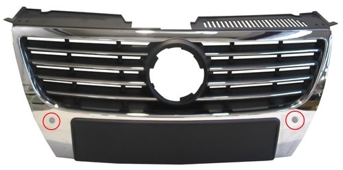 Grila centrala noua Crom & Negru VW Passat 05-11