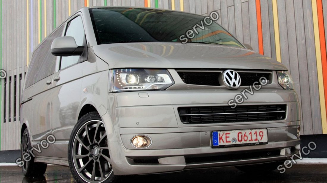 Grila centrala tuning sport VW T5 Transporter Caravelle Multivan Facelift 2010-2015 v4