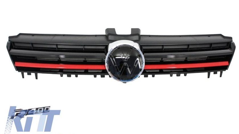 Grila Centrala Volkswagen Golf 7 (5G) (2012-up) R400 Design Red