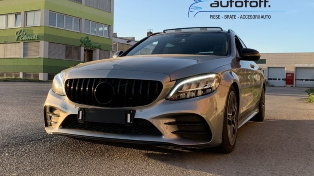 Grila compatibila Mercedes C-Class W205 Facelift (18-20) model GT