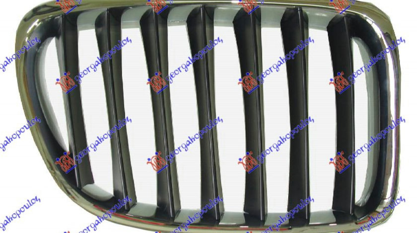 Grila Cromata/Neagra Radiator Dreapta BMW X1 (E84) 2009-2010-2011-2012-2013