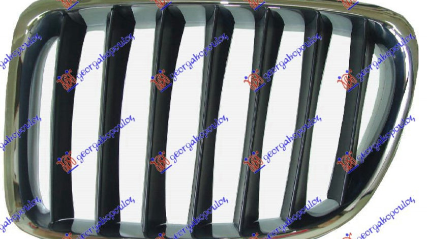 Grila Cromata/Neagra Radiator Stanga BMW X1 (E84) 2009-2010-2011-2012-2013