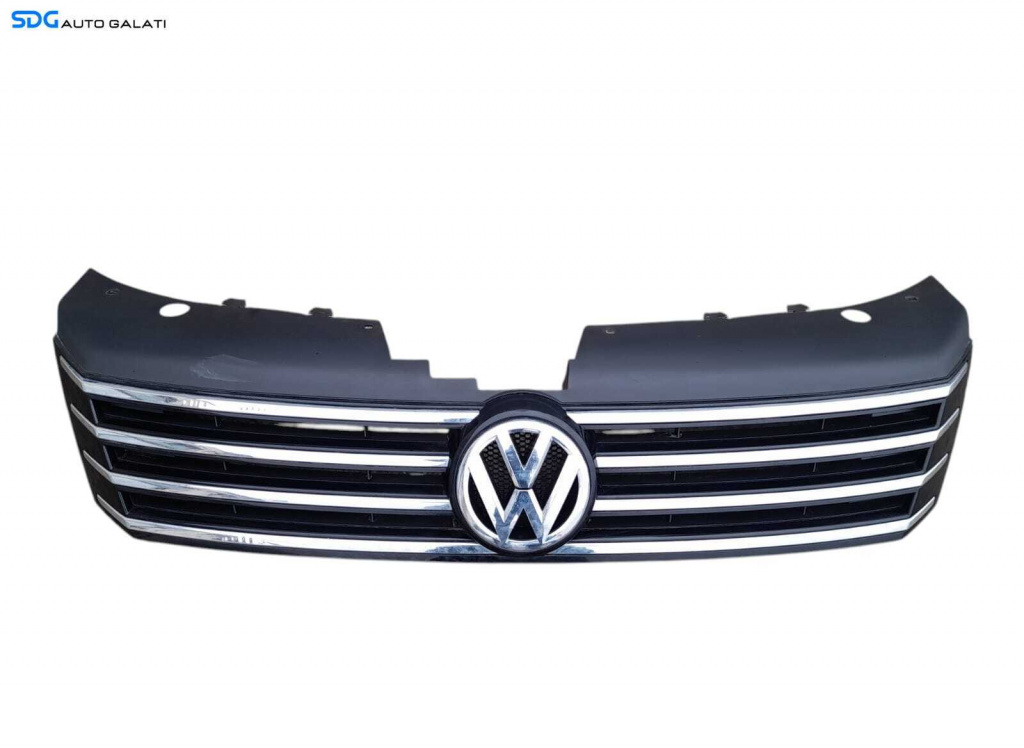 Grila cu Emblema Centrala de pe Bara Spoiler Fata Volkswagen Passat B7 2010 - 2015 Cod 3AA853651 3AA853653 [N1197]