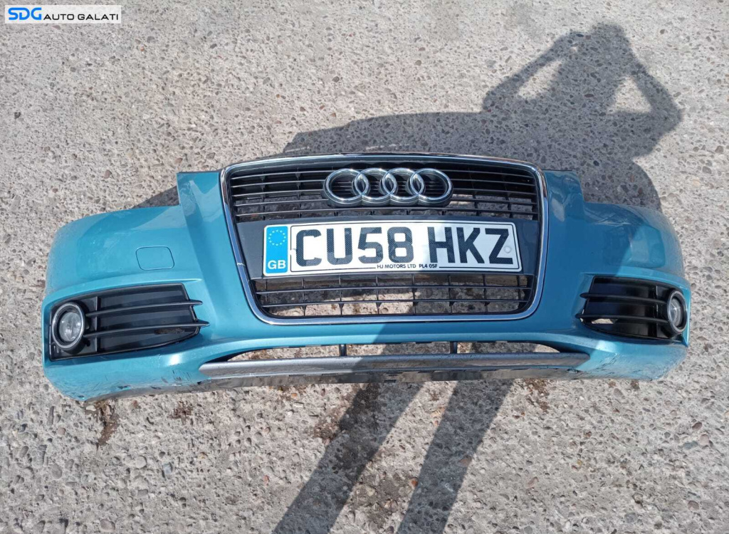 Grila cu Sigla Emblema de pe Bara Spoiler Fata Audi A3 8P FL Facelift 2009 - 2013 [M6319]