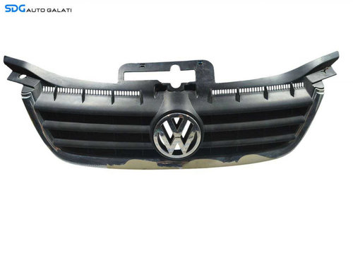 Grila cu Sigla Emblema de pe Bara Spoiler Fata Volkswagen Touran 2003 - 2010 (Lac Exfoliat) [LR1402]