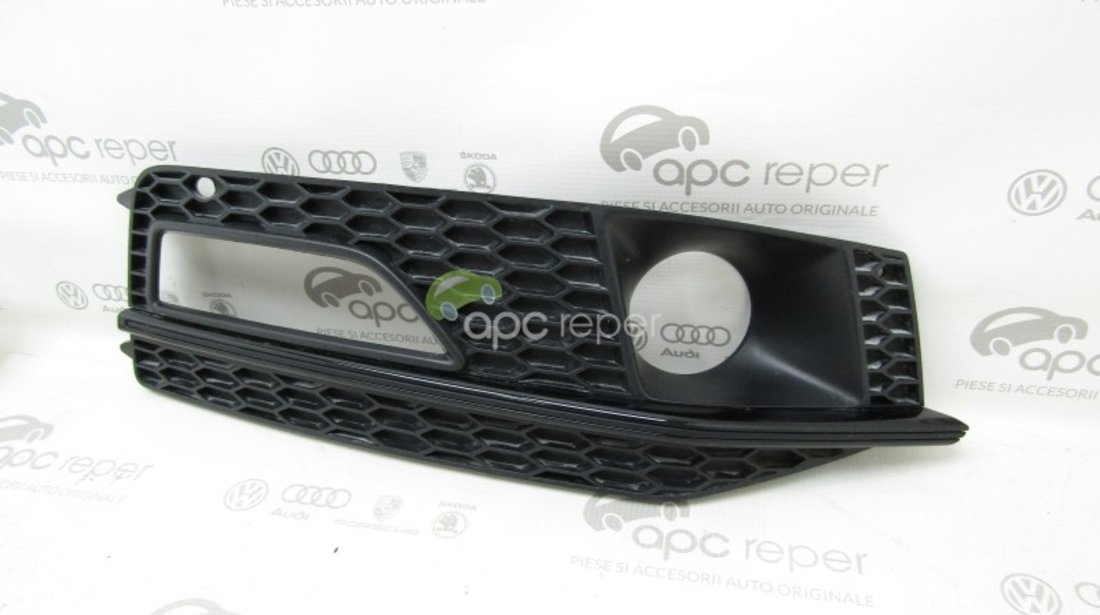 Grila dreapta bara fata S-LINE Audi A4 B8 8K (2012 - 2015) - Cod: 8K0807682N / 8K0807682Q