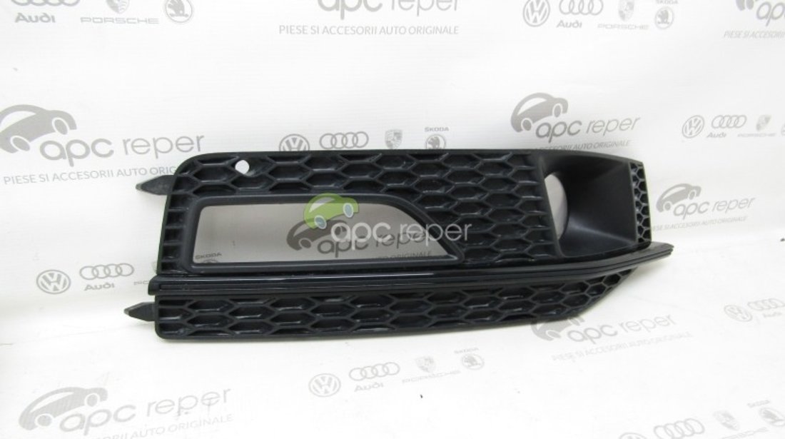 Grila dreapta bara fata S-LINE Audi A4 B8 8K (2012 - 2015) - Cod: 8K0807682N / 8K0807682Q