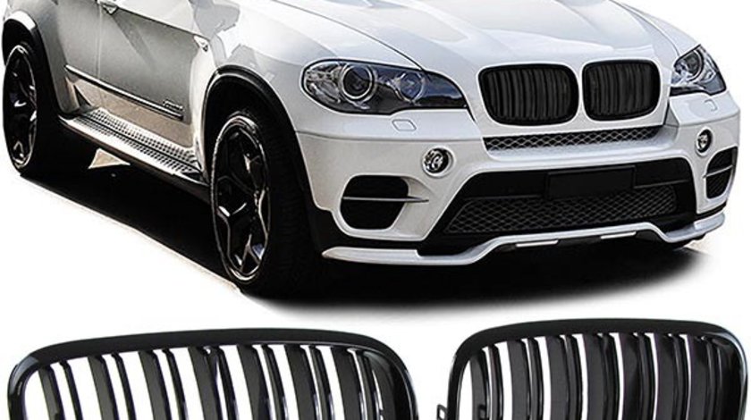Grila dubla sport tuning BMW X5 E70 X6 E71 M LOOK NOU