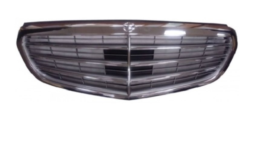 Grila exterioara argintie-crom ELEGANCE Mercedes E-CLASS w212 13-16