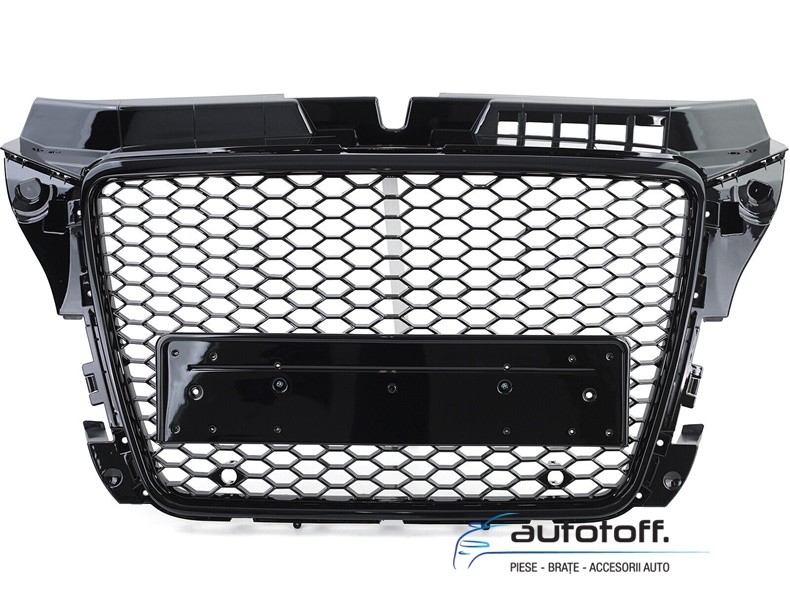 Grila fata Audi A3 8P Facelift (07-12) RS negru lucios