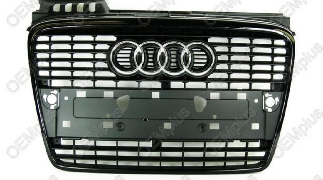 Grila fata Audi A4 B6 2005 2008 neagra