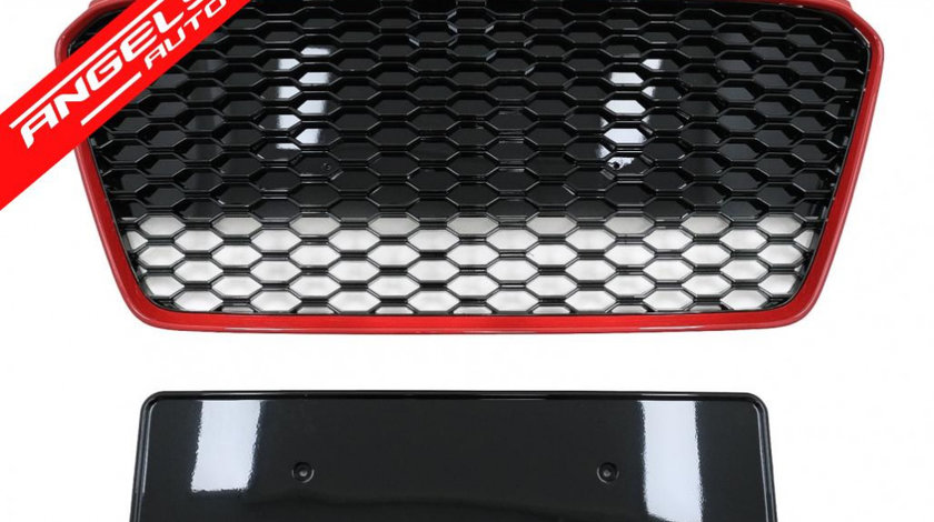 Grila fata Audi R8 42 (2013-2015) RS Design Negru-Rosu
