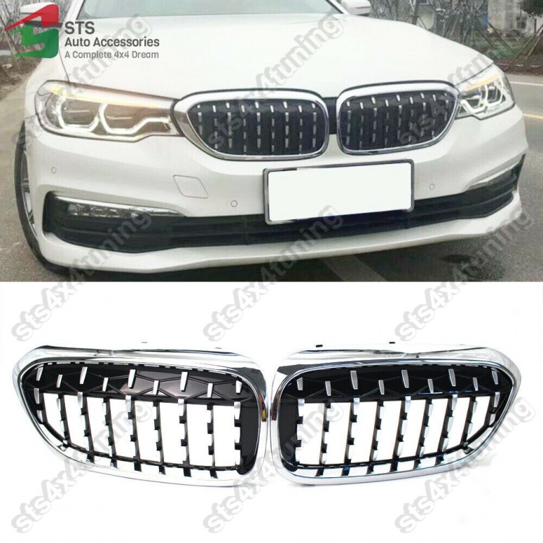 GRILA FATA BMW 5-SERIES G30 2017-2019 CP [DIAMOND STYLE]