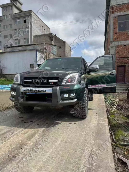 GRILA FATA CU LED DRL SI DYNAMIC SEMNALIZARE PENTRU TOYOTA LAND CRUISER PRADO FJ120 2003-2009 SMK [G...