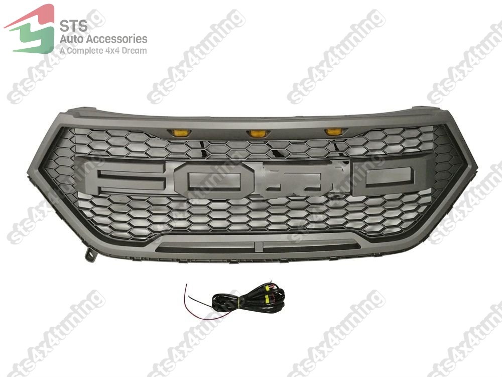 GRILA FATA CU LED FORD EDGE 2015-2018 GRI [RAPTOR STYLE] [V1]