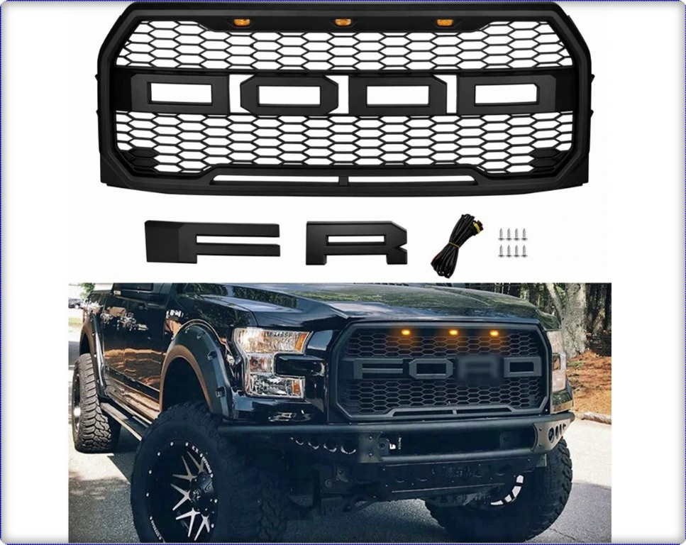 GRILA FATA CU LED FORD F150 2015-2017 [RAPTOR LOOK] [V1]