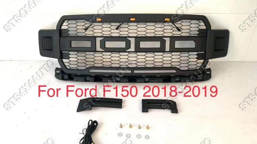 GRILA FATA CU LED FORD F150 2018-2020 MB [RAPTOR LOOK] [V1]