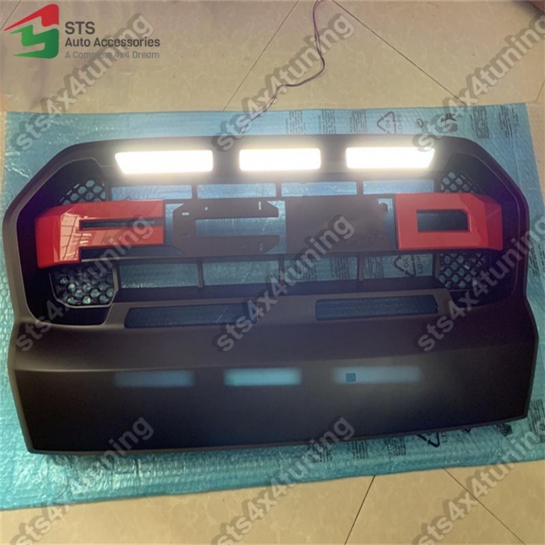 GRILA FATA CU LED FORD RANGER T7 2015-2019 MB [2019 RAPTOR LOOK][V22]
