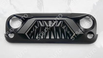 GRILA FATA CU LED JEEP WRANGLER JK 2007-2017 [V11]