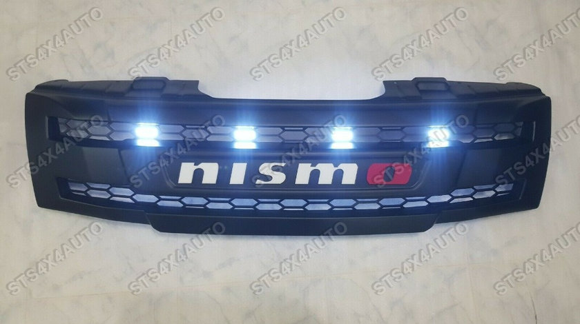 GRILA FATA CU LED NISSAN NAVARA D40 2005-2010 SI PATHFINDER 2005-2010 [V5-NSM]