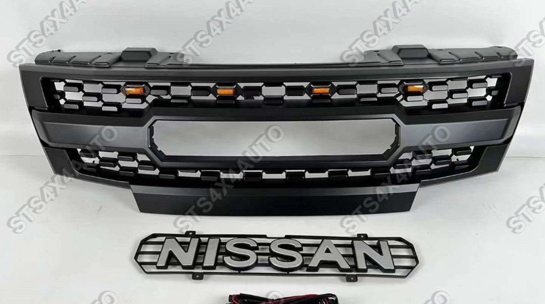 GRILA FATA CU LED NISSAN NAVARA D40 2010-2014 MB [V4]