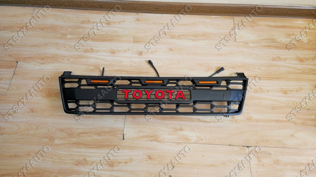 GRILA FATA CU LED PENTRU TOYOTA LAND CRUISER PRADO FJ90 1997-2002 MB [GR LOOK]